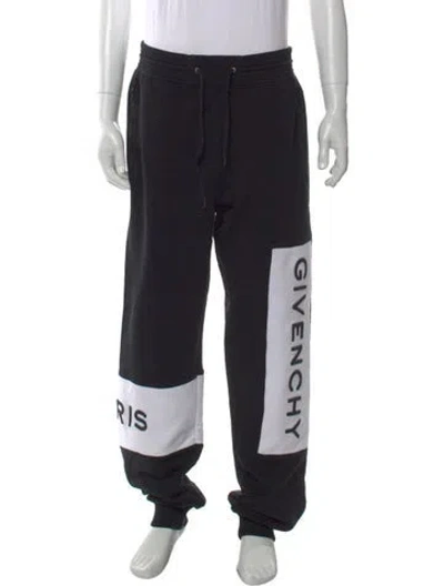 Pre-owned Givenchy Graphic Print Joggers In Black