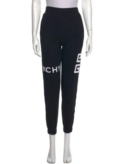 Pre-owned Givenchy Graphic Print Joggers W/ Tags In Black
