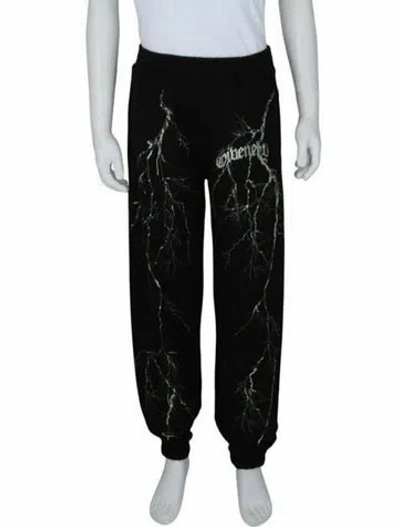 Pre-owned Givenchy Graphic Print Joggers W/ Tags In Black