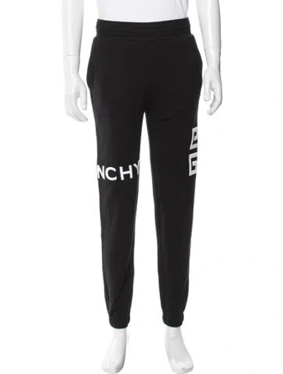 Pre-owned Givenchy Graphic Print Joggers W/ Tags In Black