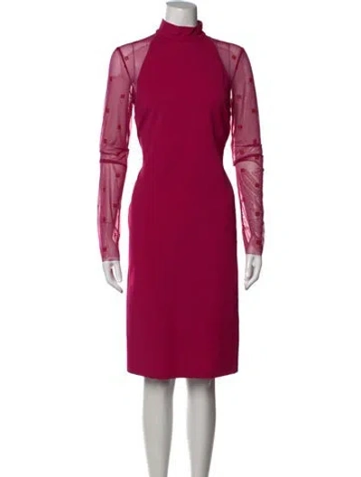 Pre-owned Givenchy Graphic Print Knee-length Dress In Pink