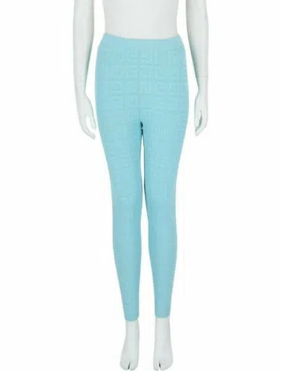 Pre-owned Givenchy Graphic Print Leggings Pants W/ Tags In Blue