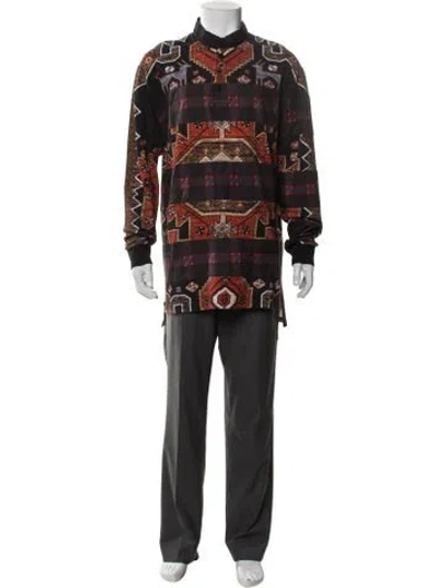 Pre-owned Givenchy Graphic Print Long Sleeve Shirt In Red