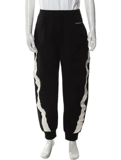 Pre-owned Givenchy Graphic Print Lounge Bottoms In Black