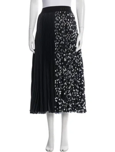 Pre-owned Givenchy Graphic Print Midi Length Skirt In Black