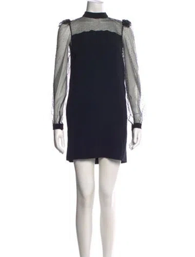 Pre-owned Givenchy Graphic Print Mini Dress In Black