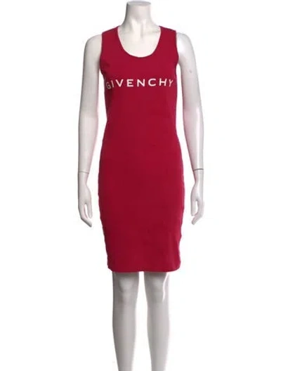 Pre-owned Givenchy Graphic Print Mini Dress In Pink