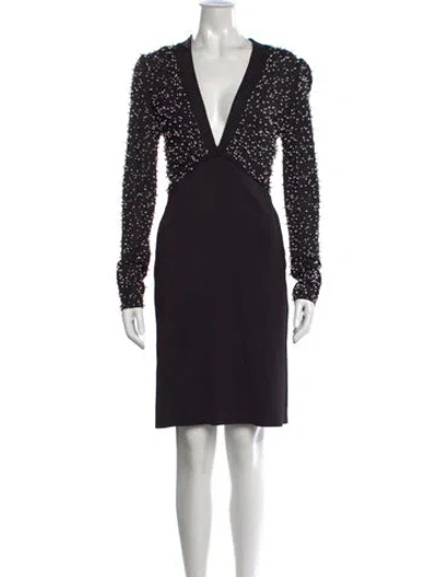 Pre-owned Givenchy Graphic Print Mini Dress W/ Tags In Black