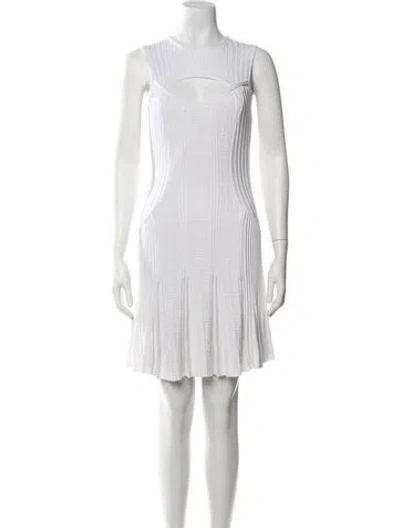 Pre-owned Givenchy Graphic Print Mini Dress W/ Tags In White
