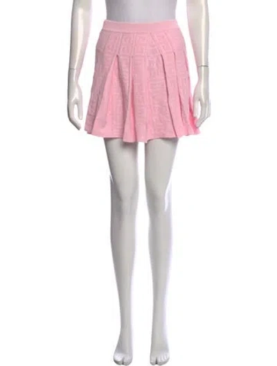 Pre-owned Givenchy Graphic Print Mini Skirt In Pink