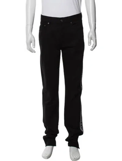 Pre-owned Givenchy Graphic Print Pants In Black