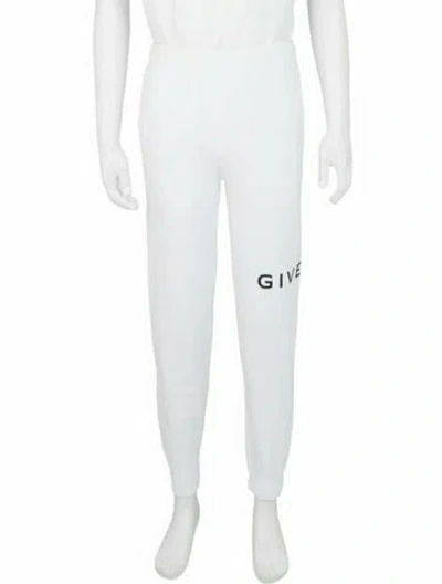 Pre-owned Givenchy Graphic Print Pants W/ Tags In White
