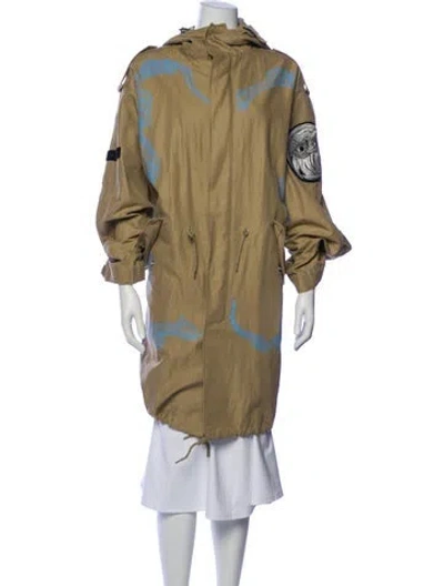 Pre-owned Givenchy Graphic Print Poncho In Neutral