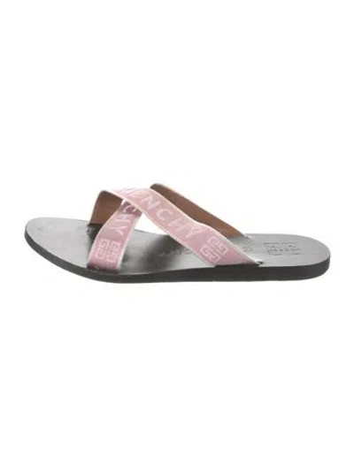 Pre-owned Givenchy Graphic Print Sandals In White