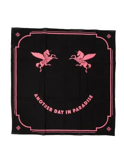 Pre-owned Givenchy Graphic Print Scarf In Black