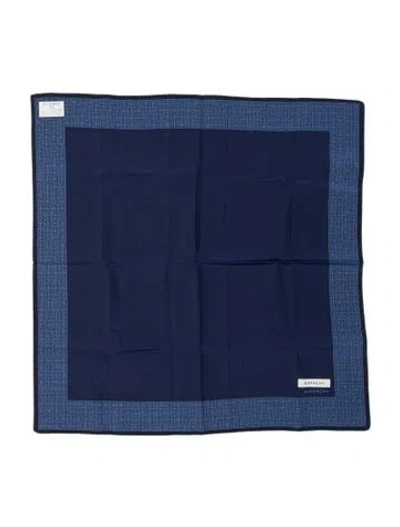 Pre-owned Givenchy Graphic Print Scarf In Blue