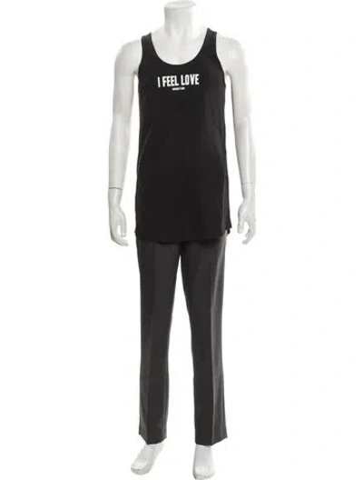 Pre-owned Givenchy Graphic Print Scoop Neck T-shirt In Black