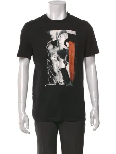 Pre-owned Givenchy Graphic Print Short Sleeve Shirt In Black