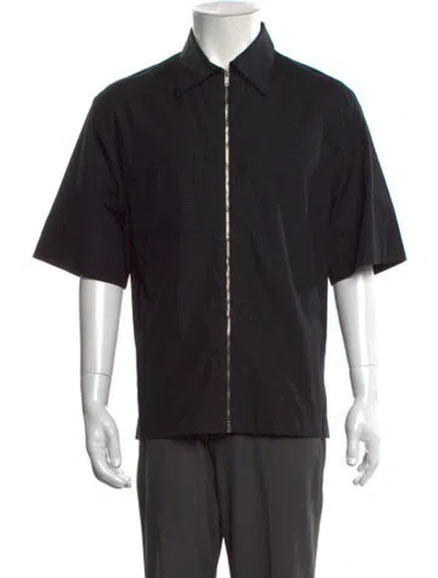 Pre-owned Givenchy Graphic Print Short Sleeve Shirt In Black