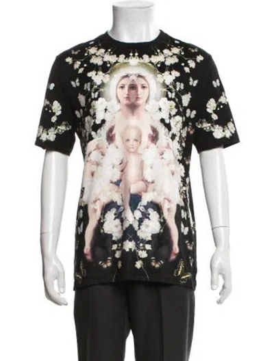 Pre-owned Givenchy Graphic Print Short Sleeve Shirt In Black
