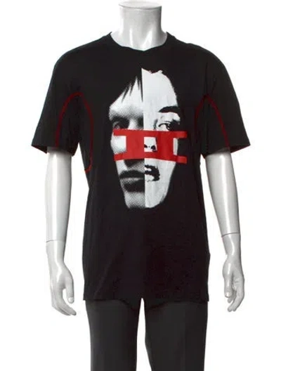 Pre-owned Givenchy Graphic Print Short Sleeve Shirt In Black