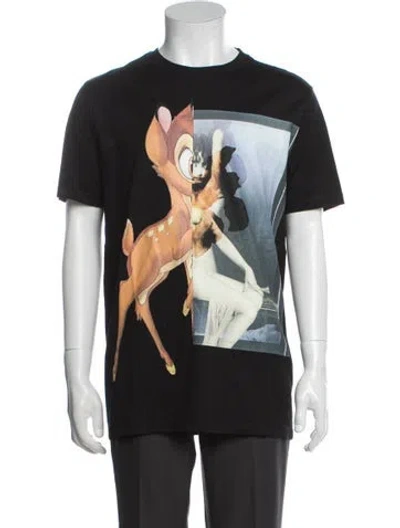 Pre-owned Givenchy Graphic Print Short Sleeve Shirt In Black
