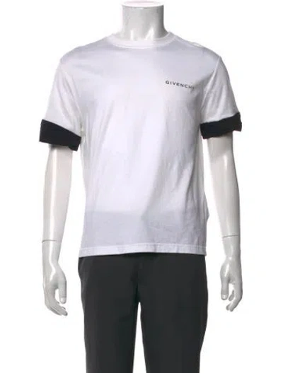 Pre-owned Givenchy Graphic Print Short Sleeve Shirt In White
