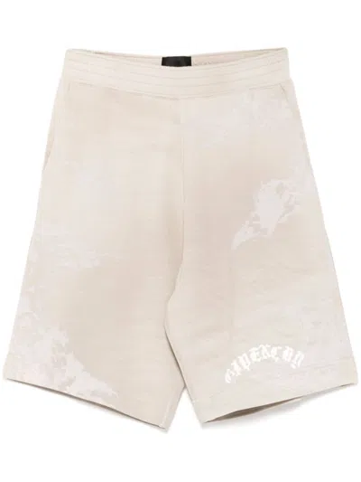 Givenchy Graphic-print Shorts In Neutrals