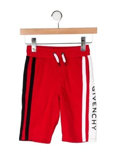 Pre-owned Givenchy Kids' Graphic Print Shorts In Red