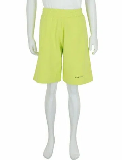 Pre-owned Givenchy Graphic Print Shorts W/ Tags In Yellow