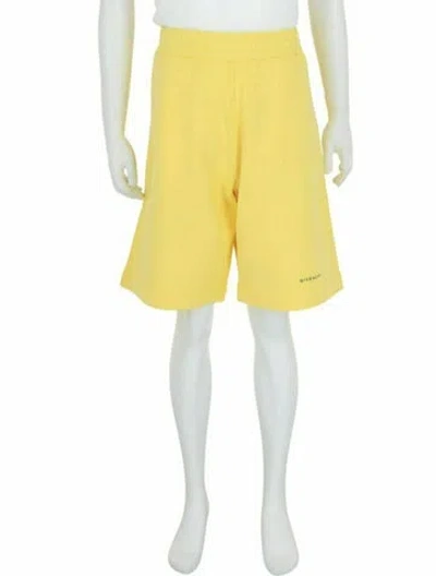 Pre-owned Givenchy Graphic Print Shorts W/ Tags In Yellow