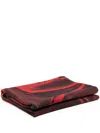 GIVENCHY GRAPHIC-PRINT SILK-WOOL BLANKET