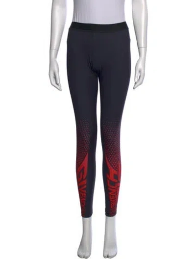Pre-owned Givenchy Graphic Print Skinny Leg Pants In Black