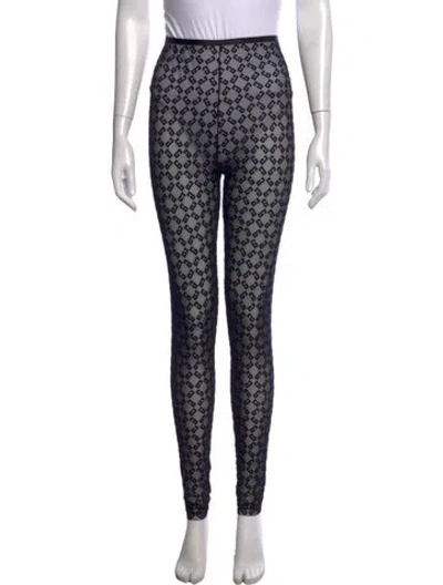 Pre-owned Givenchy Graphic Print Skinny Leg Pants In Multi