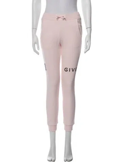 Pre-owned Givenchy Graphic Print Skinny Leg Pants W/ Tags In Pink