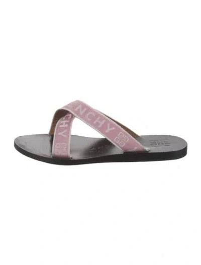 Pre-owned Givenchy Graphic Print Slides In Pink