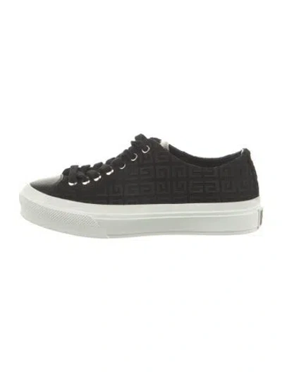 Pre-owned Givenchy Graphic Print Sneakers In Black/white