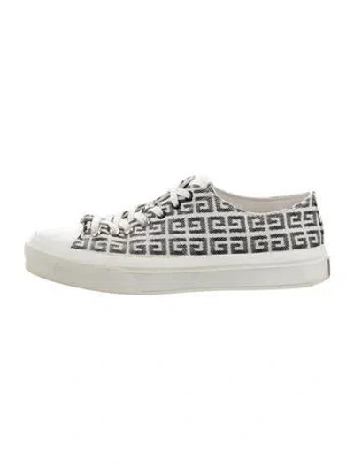 Pre-owned Givenchy Graphic Print Sneakers In White