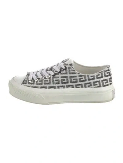 Pre-owned Givenchy Graphic Print Sneakers In White