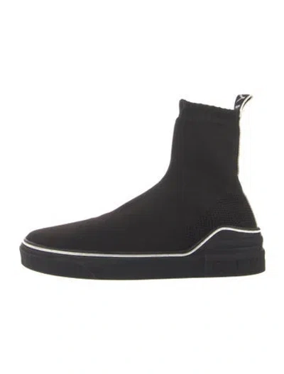 Pre-owned Givenchy Graphic Print Sock Sneakers In Black