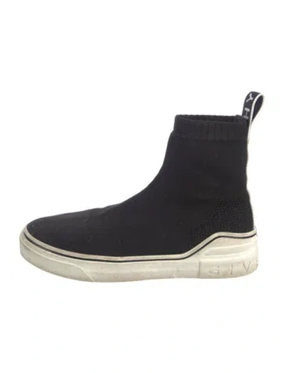 Pre-owned Givenchy Graphic Print Sock Sneakers In Black