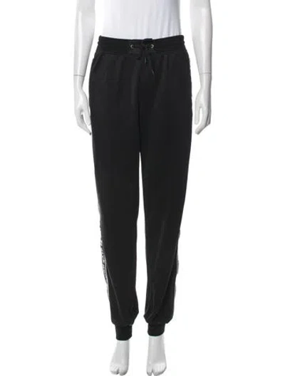 Pre-owned Givenchy Graphic Print Straight Leg Pants In Black