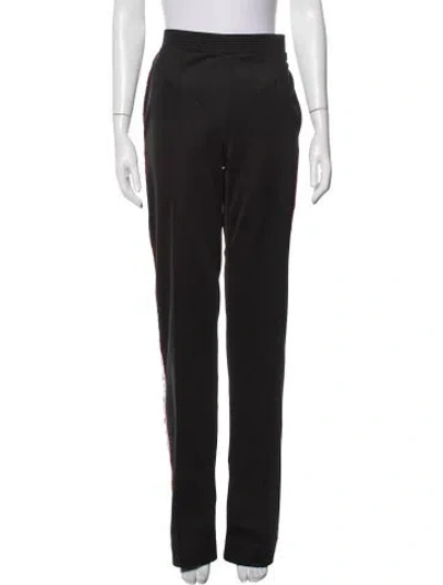 Pre-owned Givenchy Graphic Print Straight Leg Pants In Black