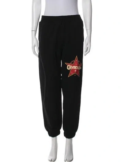 Pre-owned Givenchy Graphic Print Sweatpants In Black