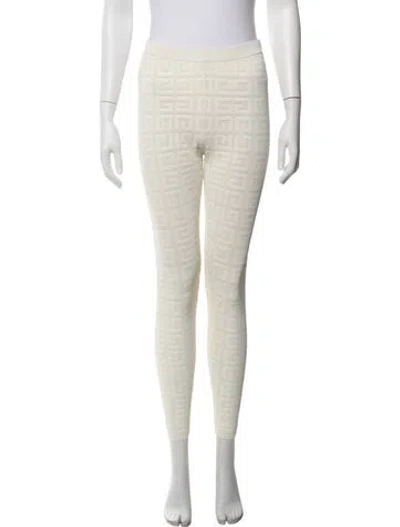 Pre-owned Givenchy Graphic Print Sweatpants In Neutrals/white