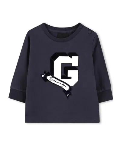 Givenchy Kids' Graphic-print Sweatshirt In Blue