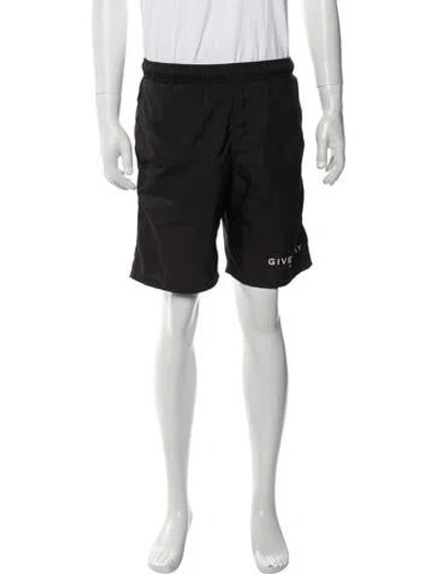 Pre-owned Givenchy Graphic Print Swim Trunks In Black
