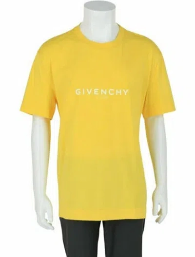 Pre-owned Givenchy Graphic Print T-shirt W/ Tags In Yellow