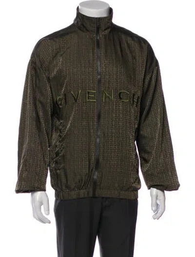 Pre-owned Givenchy Graphic Print Utility Jacket W/ Tags In Green