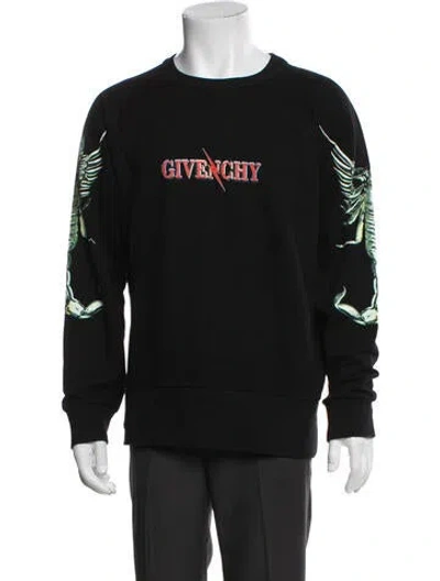 Pre-owned Givenchy Graphic Print Windbreaker In Black